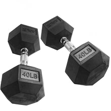 Lade das Bild in den Galerie-Viewer, Sechskant-Hantel aus Gummi