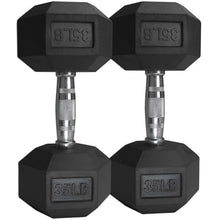 Lade das Bild in den Galerie-Viewer, Sechskant-Hantel aus Gummi