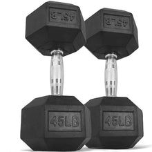 Lade das Bild in den Galerie-Viewer, Sechskant-Hantel aus Gummi