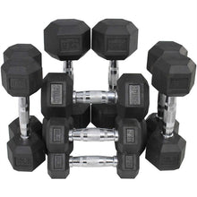 Load image into Gallery viewer, Rubber hex dumbbell
