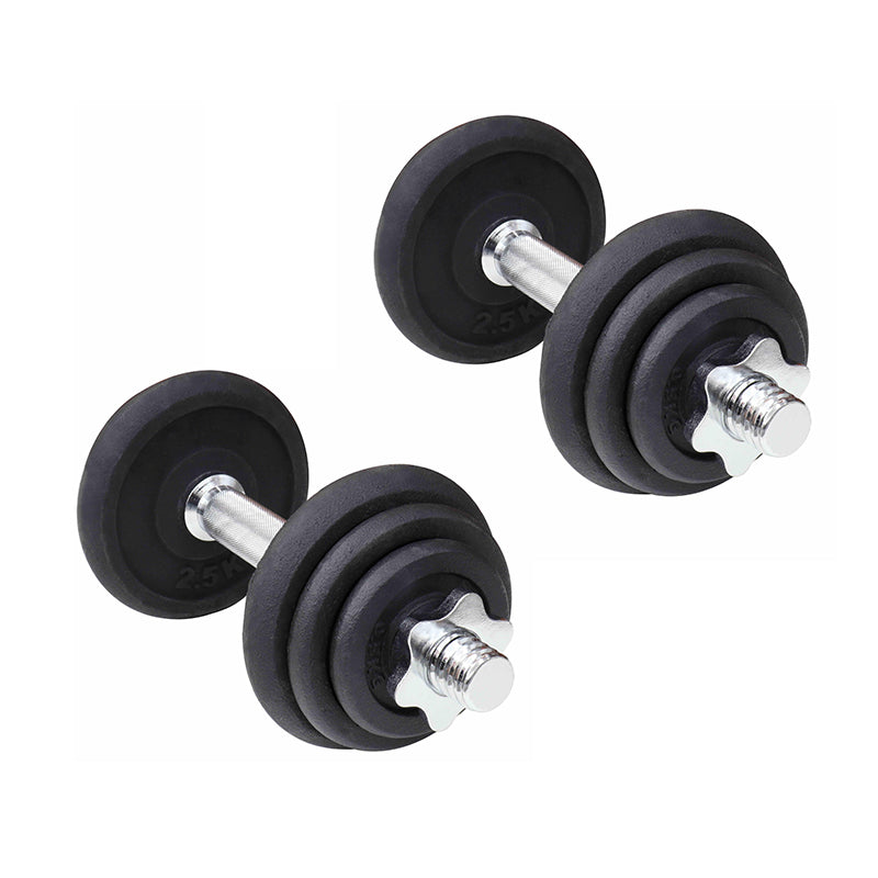 20KG CAST IRON DUMBBELL SET WITH CASE onwayfitness